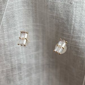 14K Gold Cubic Zirconia studs